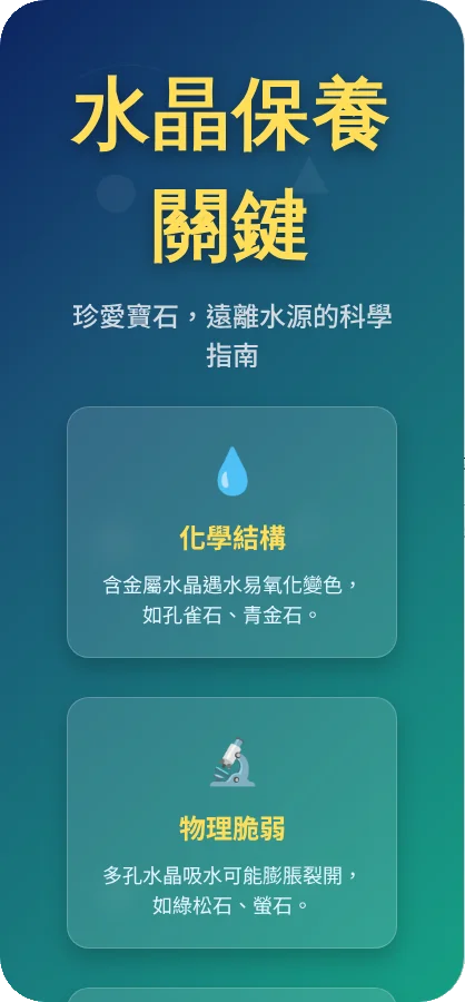 什麼水晶不能碰水？