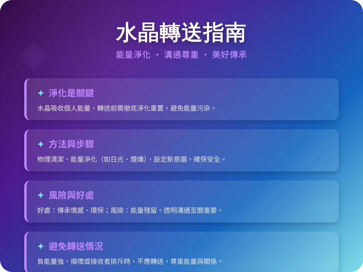 帶過的水晶可以給別人嗎？能量淨化與轉送完整指南