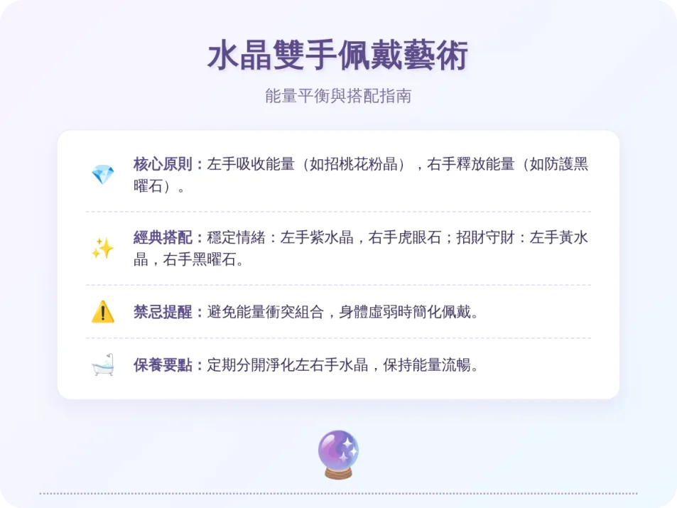 水晶可以戴兩手嗎？