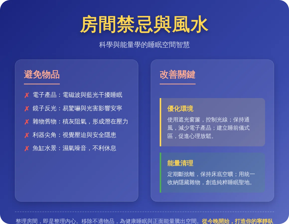 房間不能放什麼？10個常見物品與風水禁忌完整解析