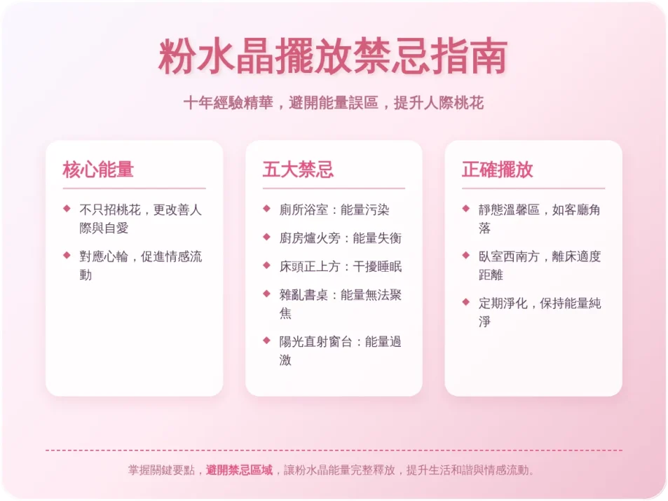 粉水晶擺放禁忌