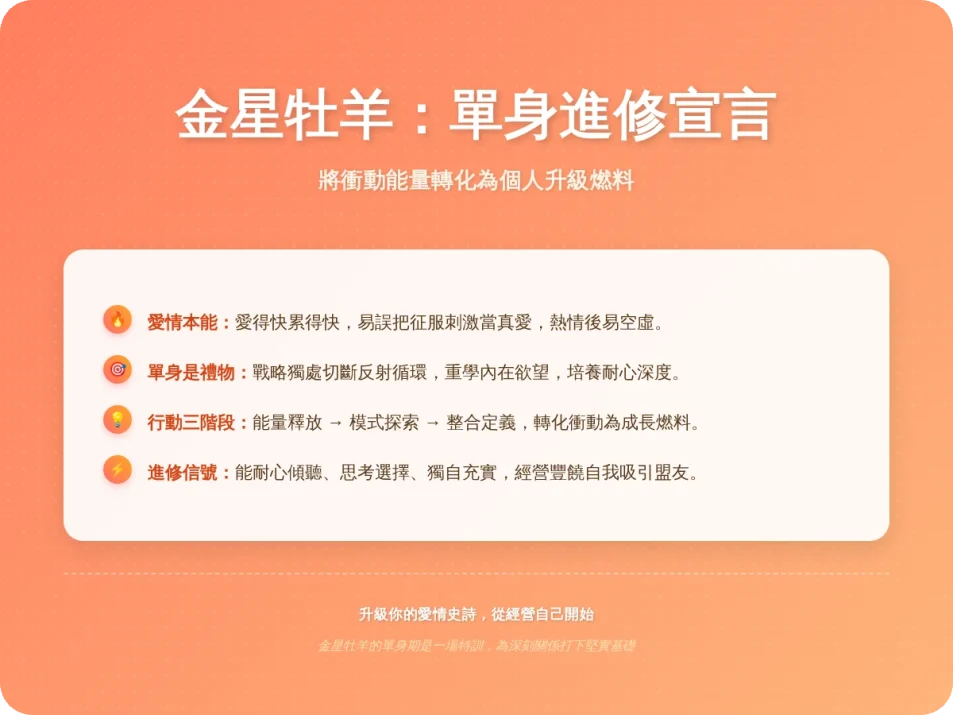 金星牡羊適合單身