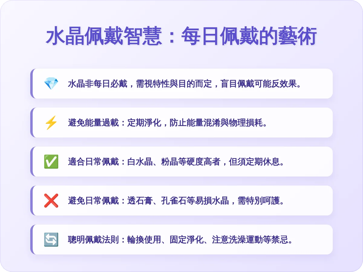 水晶要每天戴嗎？解答常見迷思與正確佩戴指南