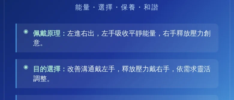 白松石戴哪隻手