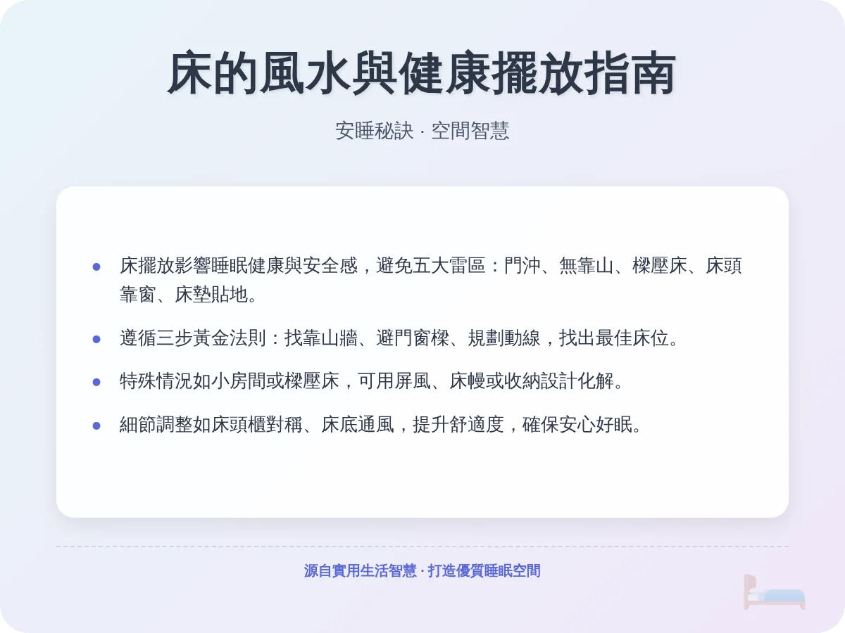 床怎麼擺？從風水到健康，一次搞懂最佳擺放指南