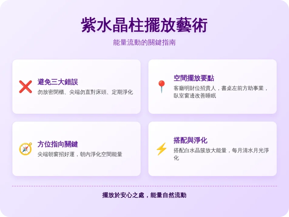 紫水晶柱擺放位置