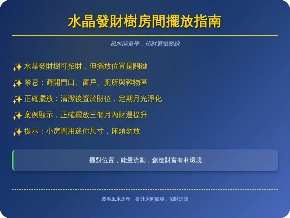 水晶發財樹可以放房間嗎